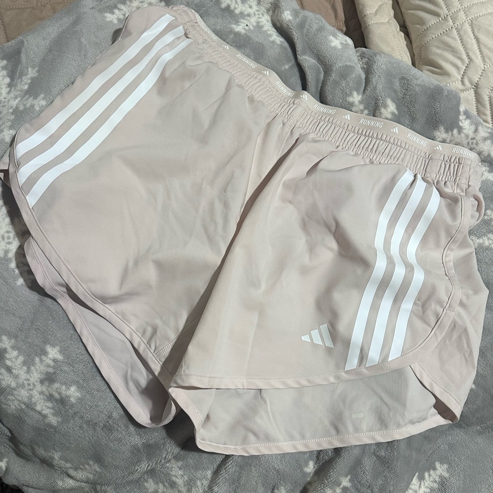 Adidas Women's Light Pink Athletic Shorts